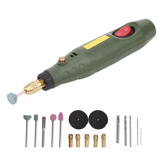 Mini Electric Drill, Mini Electric Engraver, Mini Grinder Set, 15W With Ergonomic Handle 18000RPM Rotation Speed Wood Carving For Agate Carving AU Plug