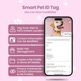 thumbnail image 5 of Silent Silicone Dog ID Tag with NFC, Scan QR for Instant Location Alerts, Emergency Contact and Modifiable Pet Profile, 1 Pack (Pink), 5 of 7