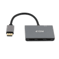 thumbnail image 2 of 4XEM 3-Port Multi-Monitor Hub Adapter - Display 1.4 to 2 DisplayPort and 1 HDMI MST hub, Triple Monitor 8K and 4K Monitor, Video Splitter, Mirror, Extension on Windows PCs Micro USB Power, 2 of 4