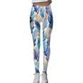 thumbnail image 1 of Gibobby Leggings gluteos deportivo Pantalones yoga deportivos cintura alta ajustados moda casual para mujer Leggings estampados（Azul， XXL), 1 of 4