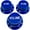 Blue, variant on AxLabs Strat-Style Knob Kit with White Lettering (3) Orange