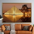 thumbnail image 5 of France Art Canvas, Louvre Museum Travel Art Canvas, Louvre Museum Wall Art, Louvre Museum, View Artwork, Paris Landmark Printed Canvas, Canvas Wall Decor - 3P-Black Framed, 5 of 9