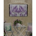 thumbnail image 6 of Outdoor TV Cover 40 to 43 Inch Weatherproof, Purple Lavender Floral Waterproof TV Screen Protector for Outside Decor with Zipper and Pocket 40"L x 25"H , Rustic Plants, 6 of 7