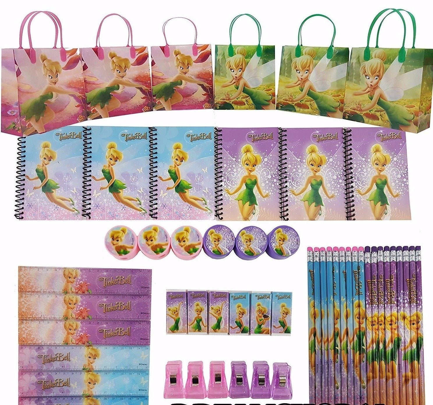 YOU CHOOSE DISNEY TINKERBELL WRAPPING PAPER & TAGS OR TINKERBELL TISSUE PAPER