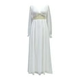 thumbnail image 6 of Mother of The Bride Dress for Wedding,Women's Wedding Dress Elegant Bridesmaid Dresses Sale Party Evening Dress Slit Formal Maxi Dress Wedding Guest Prom White High Split Cocktail Dress, 6 of 7