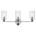 thumbnail image 5 of 55226CHFLU Kichler Lighting Gioe - 3 Light Bath Vanity-10.5 Inch Tall and 24.25 Inch Wide-Chrome Finish-Clear Fluted Glass Color, 5 of 5