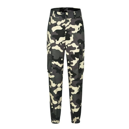 

HSMQHJWE Pajama Pants Jogging Pants Women Camouflage Camo Pants Pants Womens Casual Cargo Trousers Pants Flare High Waist