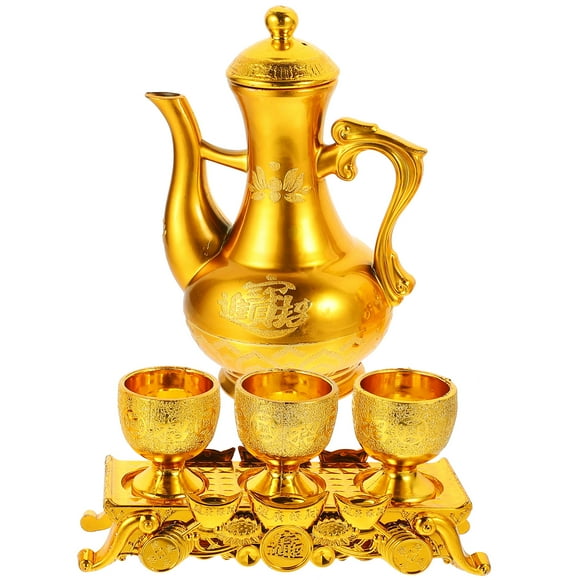 Juego de Copa de Agua para Ofrenda de Buda, Copa de Vino para Adoración, Jarra, Suministros de Adoración