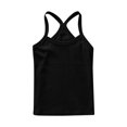 thumbnail image 6 of Miluxas Junior Tank Tops Summer Racerback Tanks Beach Vacation Tops Loose Running Athletic Sleeveless Shirt Cami Black 6 Years, 6 of 6
