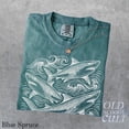 thumbnail image 2 of Shark Trio Ocean Waves Graphic Print T-Shirt | Vintage Marine Wildlife Tee | Retro Sea Adventure Unisex Top, 2 of 6