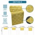 thumbnail image 6 of Yellow Morocco Table Runner 108 Inches, Bohemia Nation Abstract Geometric Motifs Bed Runner Dresser Scarves Tabletop for Indoor Outdoor Parties/Ceremony/Banquet, 13"x 108", 6 of 8
