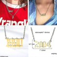 thumbnail image 5 of Collar con año de nacimiento Yashi colgante de acero inoxidable 1998, 5 of 5