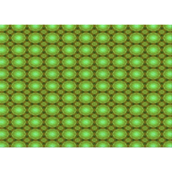 Ahgly Company Machine Washable Indoor Rectangle Transitional Green Area Rugs, 2' x 5'