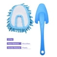 thumbnail image 3 of Uxcell Microfiber Chenille Duster Washable Cleaning Brush Dusting Tool Blue, 3 Count, 3 of 5