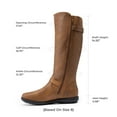 thumbnail image 4 of Dream Pairs Women's Fashion Faux Fur-Lined Wide Calf Knee High Winter Boots, 4 of 7