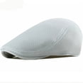 thumbnail image 3 of SikaFu Beret Cap Spring Summer Sun Hats for Men Women Artist Painter Flat Cap Solid Plain Breathable Mesh Cap Vintage Men Berets, 3 of 6