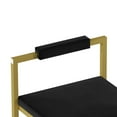 thumbnail image 3 of Set of 4 Upholstered Velvet Bar Stools Modern Kitchen Counter Height Barstools Indoor Dining Chairs (Gold), 3 of 12