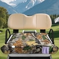 thumbnail image 3 of XYZCANDO Universal Camo Leaf Golf Cart Seat Cover with 4 Pockets | Non-Slip Washable Terry Cloth | For EZGO Club Car Yamaha 2-Seat Golf Carts, 3 of 8