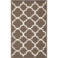 thumbnail image 1 of Safavieh Dhurries Brown Contemporary Rug - Runner 2'6" x 4', 1 of 4