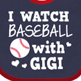 thumbnail image 4 of Inktastic I Watch Baseball with My Gigi Boys or Girls Baby Bib, 4 of 4