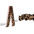 thumbnail image 3 of INSPIRE CHIC Women's 2Pcs Skinny Scarf Leopard Printed Long Neckerchief Hairband Neck Scarf Light Brown&Dark Brown, 3 of 5
