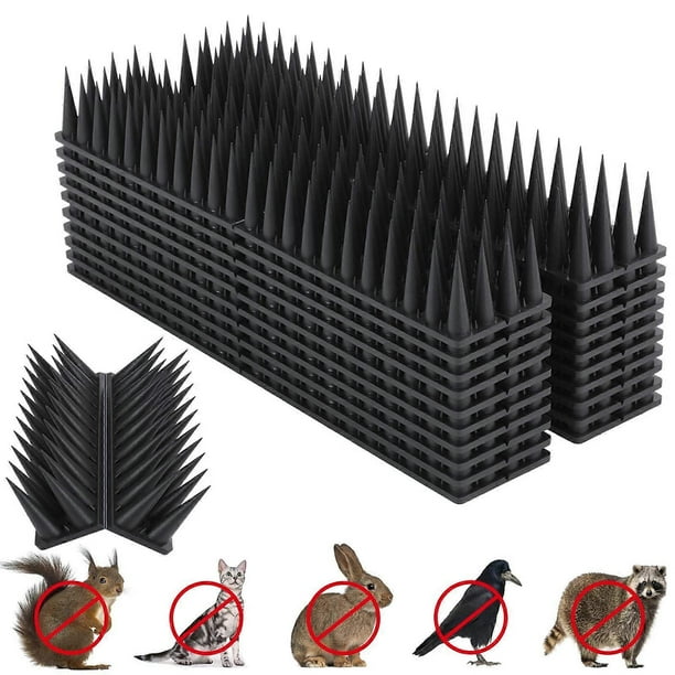10pcs 30cm Bird Spikes, Outdoor Animal Repellent Deterrent for Birds Squirrels & Raccoons, Keep Birds & Reptiles Away