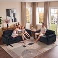 thumbnail image 6 of Bonzy Home Modular Sectional Sofa Couches for Living Room Ideal for Small Spaces & Family Fun Charcoal, 6 of 9