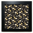 thumbnail image 1 of Ripple Flowers Repeat Japan Black Square Frame Picture Wall Tabletop, 1 of 3