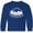 Royal Blue, variant on Let's go on an Adventure Mountains Long Sleeve Youth T-Shirt