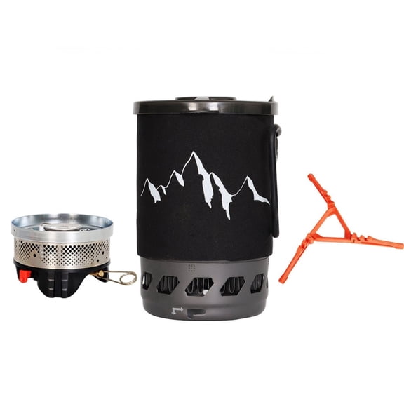 VFM Backpacking Stove, Portable Camping Stove with Windproof and Aluminum Alloy burner, High altitude reactor gas furnace, Outdoor Propane Cooking Gear, Jet Burner Set