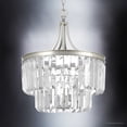 thumbnail image 3 of Luxury Cosmopolitan Indoor Ceiling Light, 19''H x 16.25''W, with Traditional Style Elements, Posh Design, Antique Silver Finish and Glass, UHP2468, 3 of 7