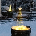 thumbnail image 2 of Christmas Decorative Stake Lights, LED Christmas Tree Stakes Lights Solar Powered, Waterproof Solar Xmas Tree Lights for Outdoors Christmas Decorations (monochrome), 2 of 4