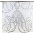 thumbnail image 4 of Octopus Silver Metallic Shower Curtain, 4 of 5