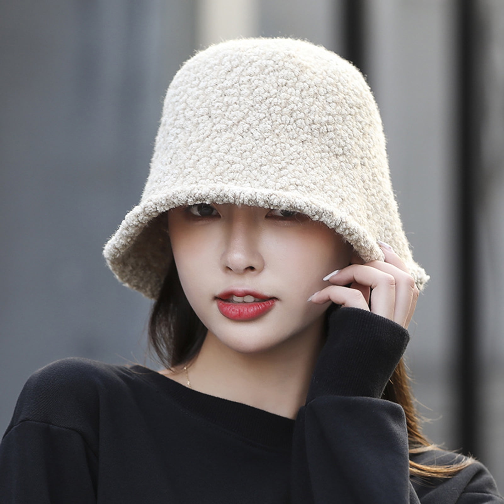 ZZwxWA Trendy Women Ladies Winter Fisherman's Hat Cute and Warm Caps  Hunting Fishing Hat Solid Cozy Outdoor Hats Fall Saving 