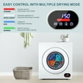 thumbnail image 7 of Simzlife 3.5 Cu.ft Portable Clothes Dryer, 1500W, LCD Control, Exhaust Duct, 22 in W, 26.5 in H, 7 of 7