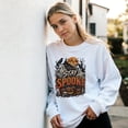 thumbnail image 3 of Stay Spooky Halloween Sweatshirt, Spooky Sweatshirt, Ghost Pumpkin, 3 of 6