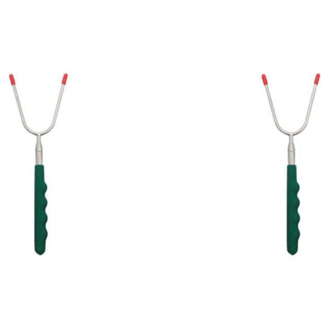 Toystoory Tenedor telescópico de acero inoxidable para barbacoa, palitos para asar en forma de U, herramientas para exteriores para perros Type2 NO2