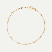 Gelin Diamond Bezel-Set Station Bracelet in 14K Solid Gold