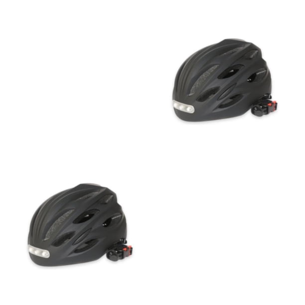 Casco de bicicleta Toystoory con luz LED PE cómodo y ajustable para hombres y mujeres negro M METRO 2Conjunto