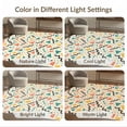 thumbnail image 7 of ODIKA 3'x5' Washable Throw Rug Stain Resistant, Low Profile, Non-Slip Memphis Retro Geometric Hip Abstract Interlocking 80S Squiggle Funky Flowing for Entryway, Kitchen, Mudroom, 7 of 7
