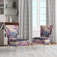 thumbnail image 2 of Designart "Purple Dreamy Florals VII" Upholstered Abstract Botanicals Accent Chair and Modern & Contemporary Arm Chair - Multiple Color & Pattern, 2 of 7