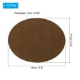 thumbnail image 2 of Uxcell Oval Iron-on Patches Elbow Knee Velvet Patches Kit for Repairing Pants Shirts Jackets Light Coffee 12 Pack, 2 of 6