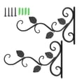 thumbnail image 2 of 2 Pcs Support Mural en Métal pour Plantes Support de Jardinière Support de Fenêtre Intérieur Extérieur Balcon, 2 of 6