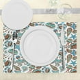 thumbnail image 3 of Ambesonne Medusa Place Mats Set of 4, Crabs Octopus Shells Sea, Standard Size, Turquoise Brown, 3 of 6