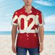 thumbnail image 2 of Fotbe Happy New 2025 Year Camisa Hawaiana para Hombre Unisex – Camisa Casual de Verano con Botones de Manga Corta de Algodón y Lino,Medium, 2 of 7