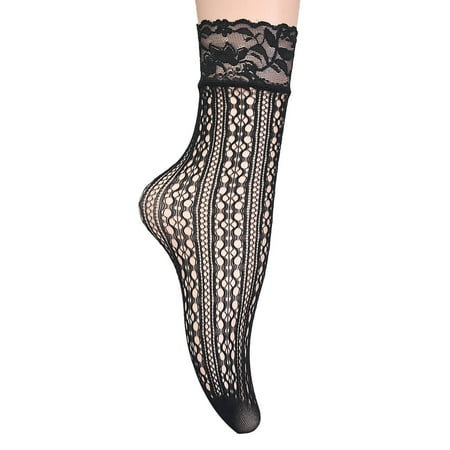 

1 Pairs Women Lace Ankle Socks Fishnet Short Stockings