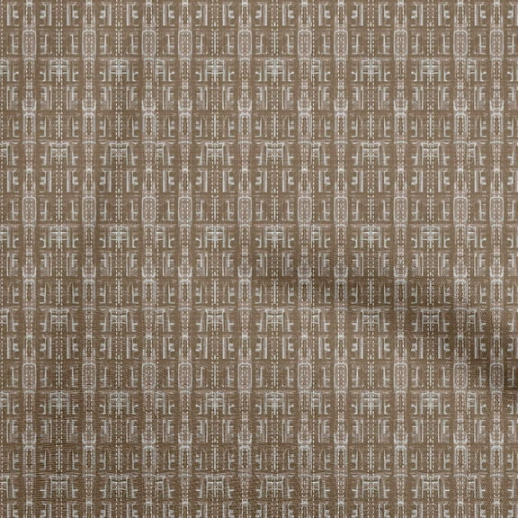 oneOone Polyester Spandex Brown Fabric Texture Dress Material Fabric Print Fabric By The Yard 56 Inch Wide