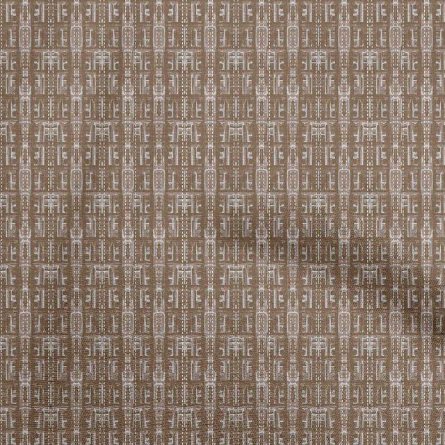 oneOone Tissu Polyester Spandex Marron Texture Tissu Imprimé Tissu au Mètre 56 Pouces de Large
