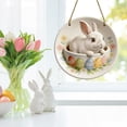 thumbnail image 5 of Dvkptbk 2D Easter Door Sign Welcome Easter Decoration Made of Wood for Front Door Spring Easter Decoration for Hanging Colourful Spring Decoration with Easter Bunny easter decorations, 5 of 5