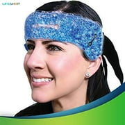 Health+ Migraine Pain Relief Hot & Cold Wrap Reusable wtih Gel Beads Dual Temperature Instant Relief